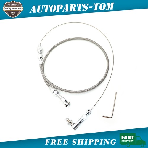 Throttle cable braided - 24",